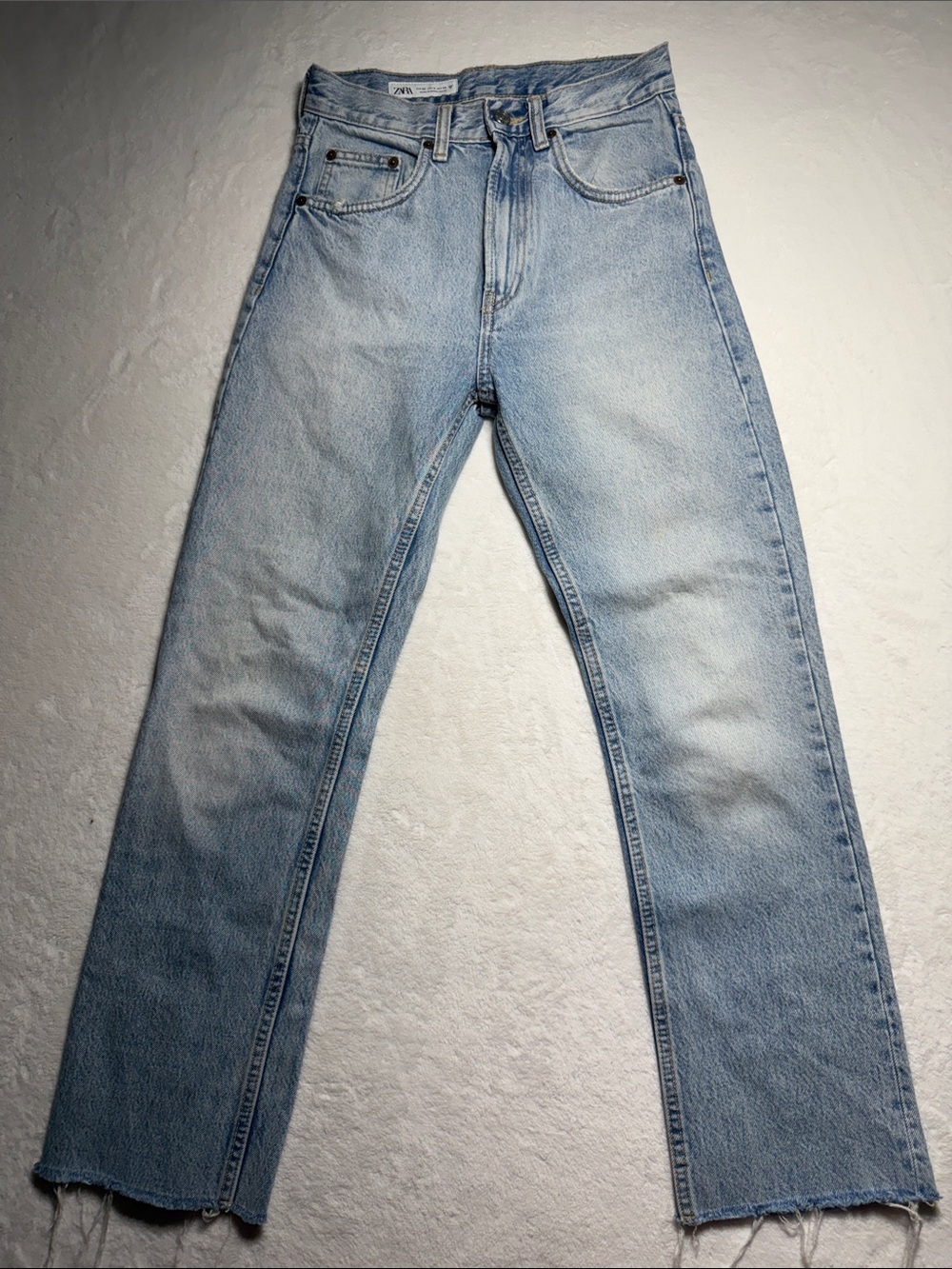 Zara Light Blue Women's Straight Jeans